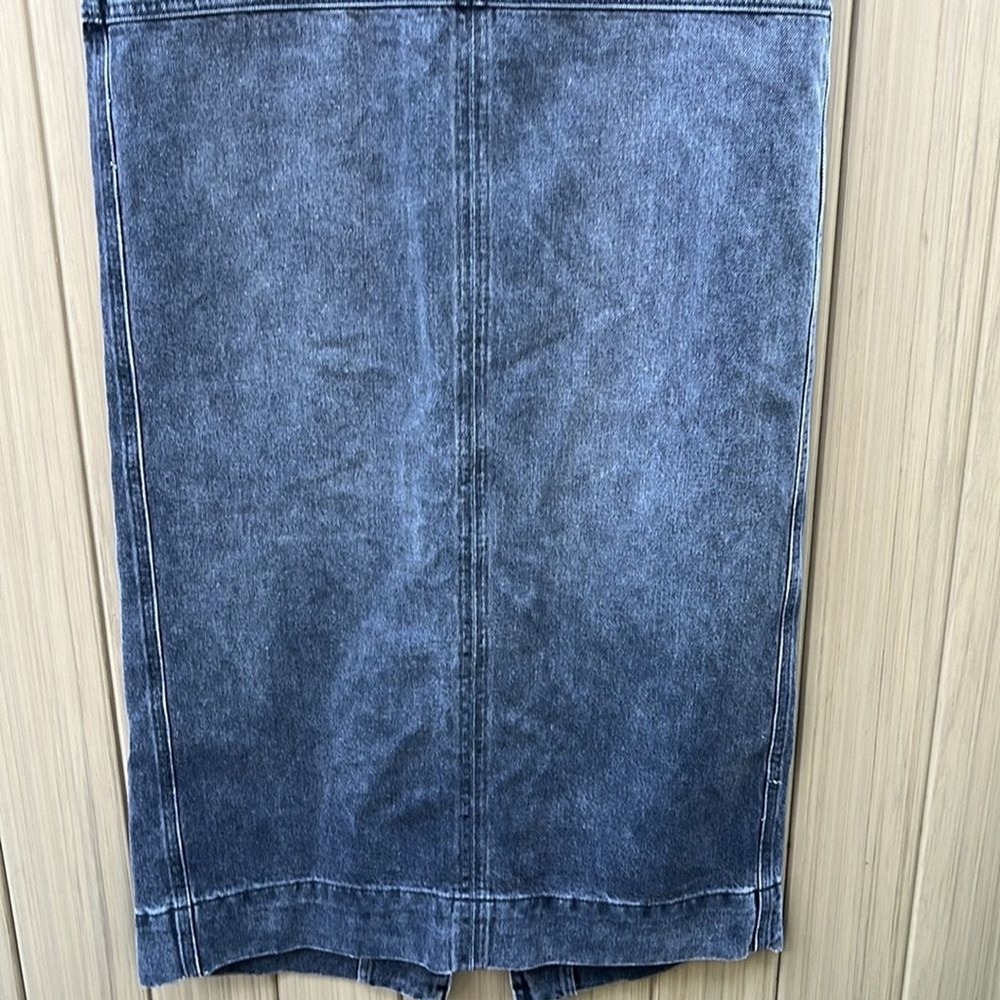 A.L.C Women's Denim Hunter Maxi Skirt size 2 Cotton Washed Black Made in USA NWT - Picture 8 of 16